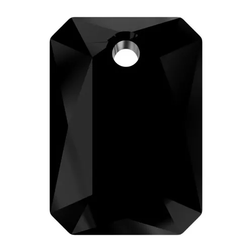 11.5x8mm PureCrystal 6435 Pendant - Jet x1