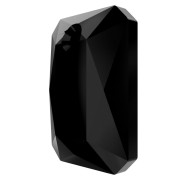 11.5x8mm PureCrystal 6435 Pendant - Jet x1