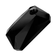 11.5x8mm PureCrystal 6435 Pendant - Jet x1