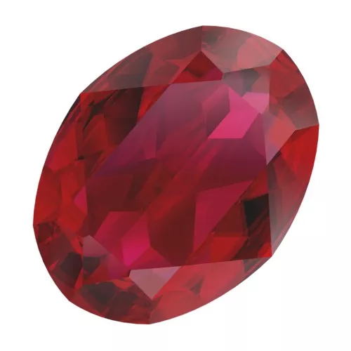 8x6mm PureCrystal 4120 Oval Fancy Stone - Scarlet Ignite x1