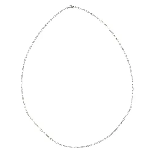 80cm Stainless steel 3mm Long Rectangle mesh necklace 304 x 1