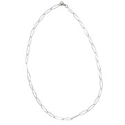 60cm Stainless steel 5.8mm Long Rombo mesh necklace x 1
