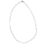 60cm Stainless steel 5.8mm Long Rombo mesh necklace x 1