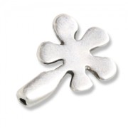 Terminator flower for 1mm cords Antique Silver Plating x1|raw }}