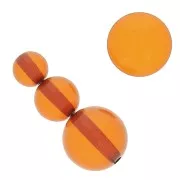 Assortment of 26 beads 8-10-14 mm & 2 cabochons in opaque resin - Amber al x1