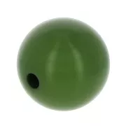 12mm Opaque resin bead - Olive Green x1