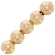 5mm Light Gold Filled Round beads - Balls x50|raw }}