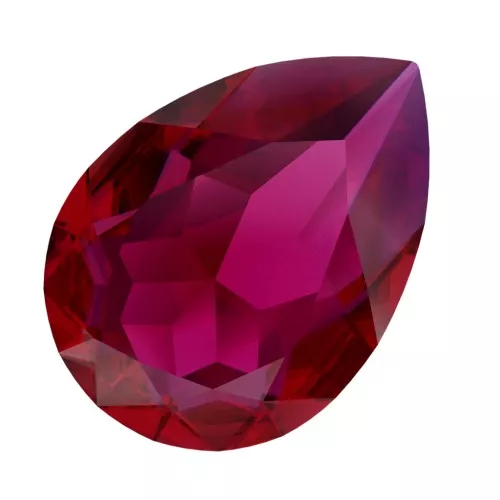 14x10mm PureCrystal 4320 Pear Fancy Stone - Scarlet Ignite x1