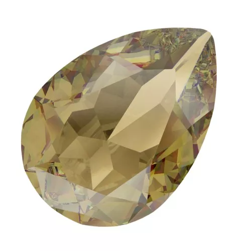 14x10mm PureCrystal 4320 Pear Fancy Stone - Light Colorado Topaz Ignite x1