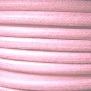 European cotton waxed cord 1.3mm Light Rose x 1 m