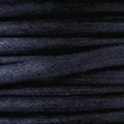 European cotton waxed cord 1.3mm Dark Blue x 1 m