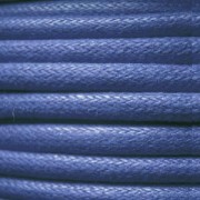 European cotton waxed cord 1.3mm Blue Jeans x 1 m|raw }}