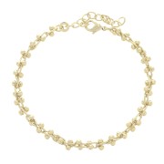 Fancy Ball Mesh Bracelet 4.8mm - Gold Plated 3 micron x16 cm