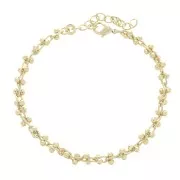 Fancy Ball Mesh Bracelet 4.8mm - Gold Plated 3 micron x16 cm