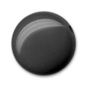 Flat rounded puck 18mm Black x1|raw }}