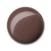 Flat rounded puck 18mm Chocolate x1