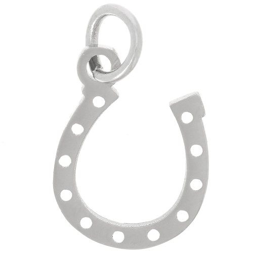 12x10mm Stainless Steel Horseshoe Charm x1
