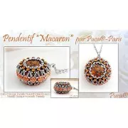 18mm Glass round cabochon by Puca® - Opaque Aqua Tweedy x1