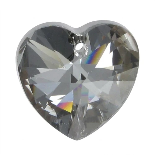 PureCrystal 6228 Heart 28mm Crystal Silver Night x1