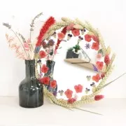 Dried and pressed light yellow pansy flowers on board for DIY creation x1