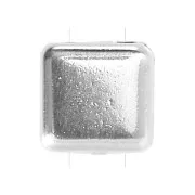 6mm Tila zamac Beads - Antique Silver Plating x1