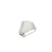 13x12mm Slider bead with two holes for 2.5 mm cord - Antique Silver Plating x1