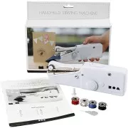 Mini sewing machine - manual and portable - White x1