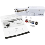 Mini sewing machine - manual and portable - White x1