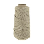 Reel of 2.75 mm linen thread - Natural x200gr