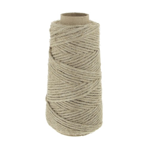 Reel of 2.75 mm linen thread - Natural x200gr
