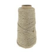 Reel of 3 mm linen thread - Natural x200gr