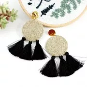 Reel of 3 mm linen thread - Natural x200gr