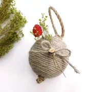 Reel of 3 mm linen thread - Natural x200gr