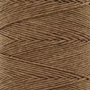 Spool of waxed linen thread 0.7 mm Light Brown n°5 x100g