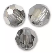 Round beads PureCrystal 5000 4 mm - Crystal Silver Night x20