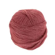 Mako cotton wool and metallic threads - Terracotta - Silver x100gr