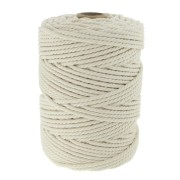 3mm cotton cord spool for macramé - Unbleached x100m|raw }}