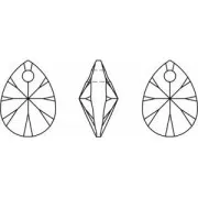 PureCrystal Mini Pear 6128 8mm Light Siam x1