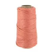 Suprême Cotton 3XL cord for macrame - Salmon x75m