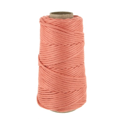 Suprême Cotton 3XL cord for macrame - Salmon x75m