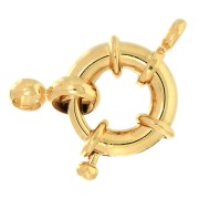 13mm Buoy clasp for bracelet or necklace - fine Gold plated x1|raw }}