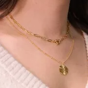 13mm Buoy clasp for bracelet or necklace - fine Gold plated x1