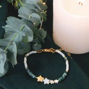 10mm Star bead - Fine Gold Plated x1