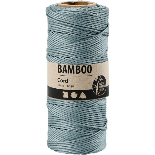 Spool of 65 metres of 1 mm bamboo yarn - Sky Blue x1