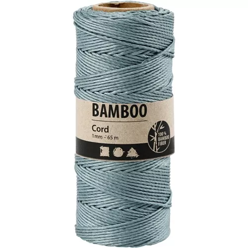 Spool of 65 metres of 1 mm bamboo yarn - Sky Blue x1