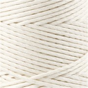 Spool of 65 metres of 1 mm bamboo yarn - White x 1