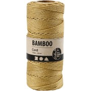 Spool of 65 metres of 1 mm bamboo yarn - Gold x 1