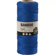 Spool of 65 metres of 1 mm bamboo yarn - Hard Blue x1