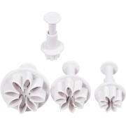 Set of 4 Cookie plungers for polymer clay - Flowers x1