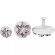 Set of 3 Cookie plungers for polymer clay - Snowflakes x1